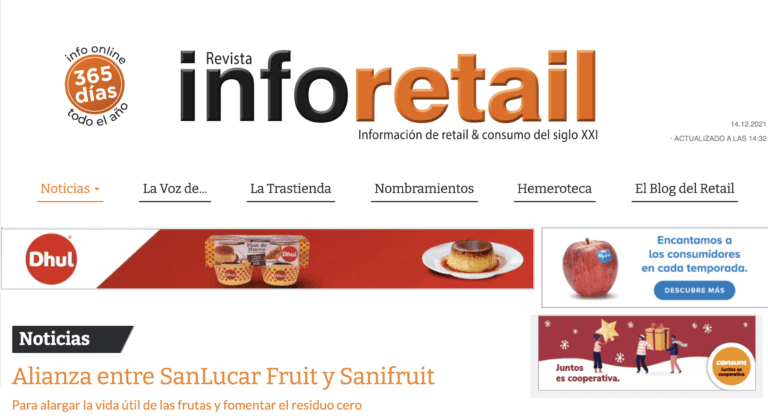 El acuerdo entre Sanlucar y Sanifruit en Info Retail
