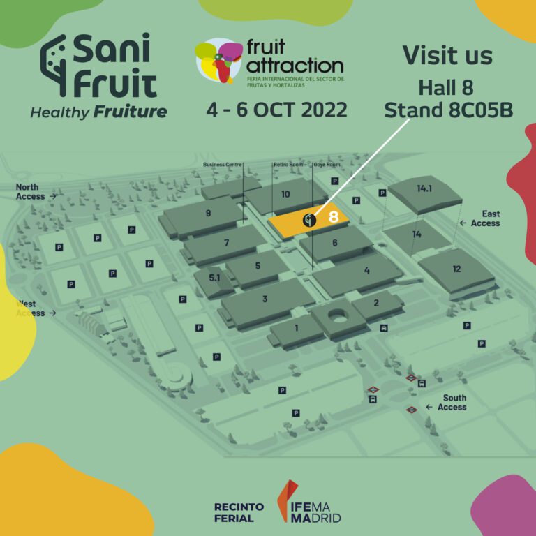 Sanifruit will be at Fruit Attraction 2022 and will be introducing some important new products